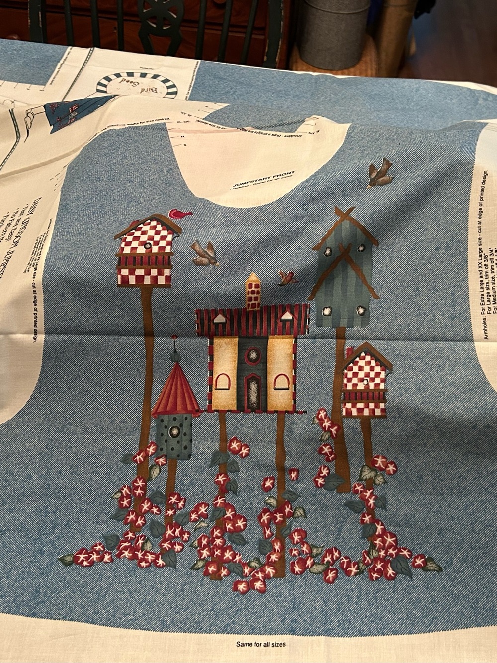Daisy Kingdom Jumpstart instant Jumper Bodice Cut & Sew Fabric S-XL 
Country